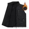 Men's Reversible Autumn/Winter Vest - Youth Outdoor Loose Fit Plus Size Sleeveless Gilet (1806A)