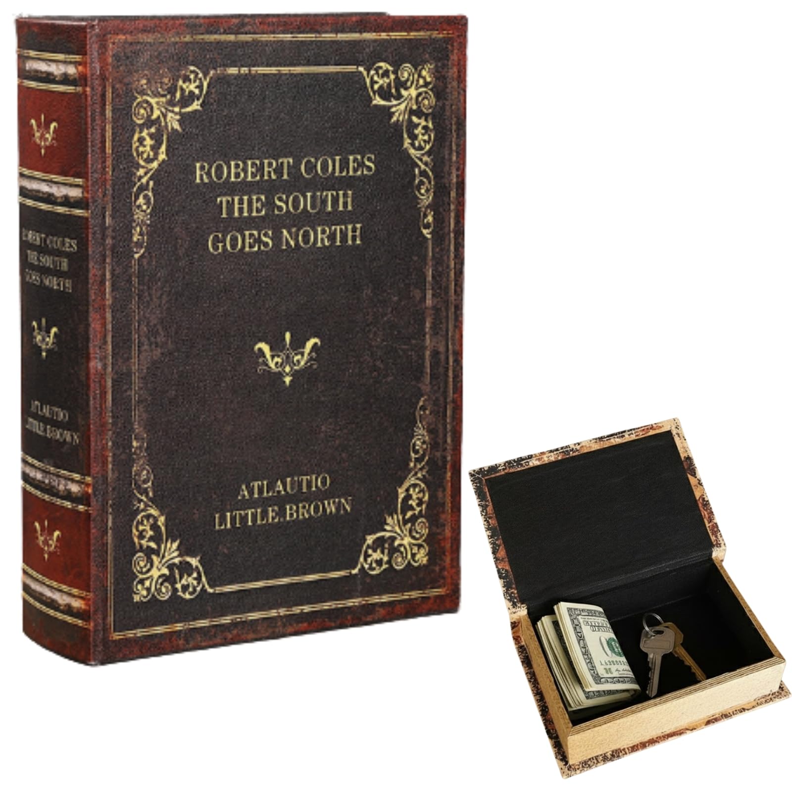 Avidora Dummy Book Western Books Interior Decor Treasure Chest Antique Fake Book Book-Shaped Storage 6090₽