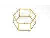 Hexagonal Engagement & Wedding Ring Box - Transparent Glass Jewelry Storage Gift Box