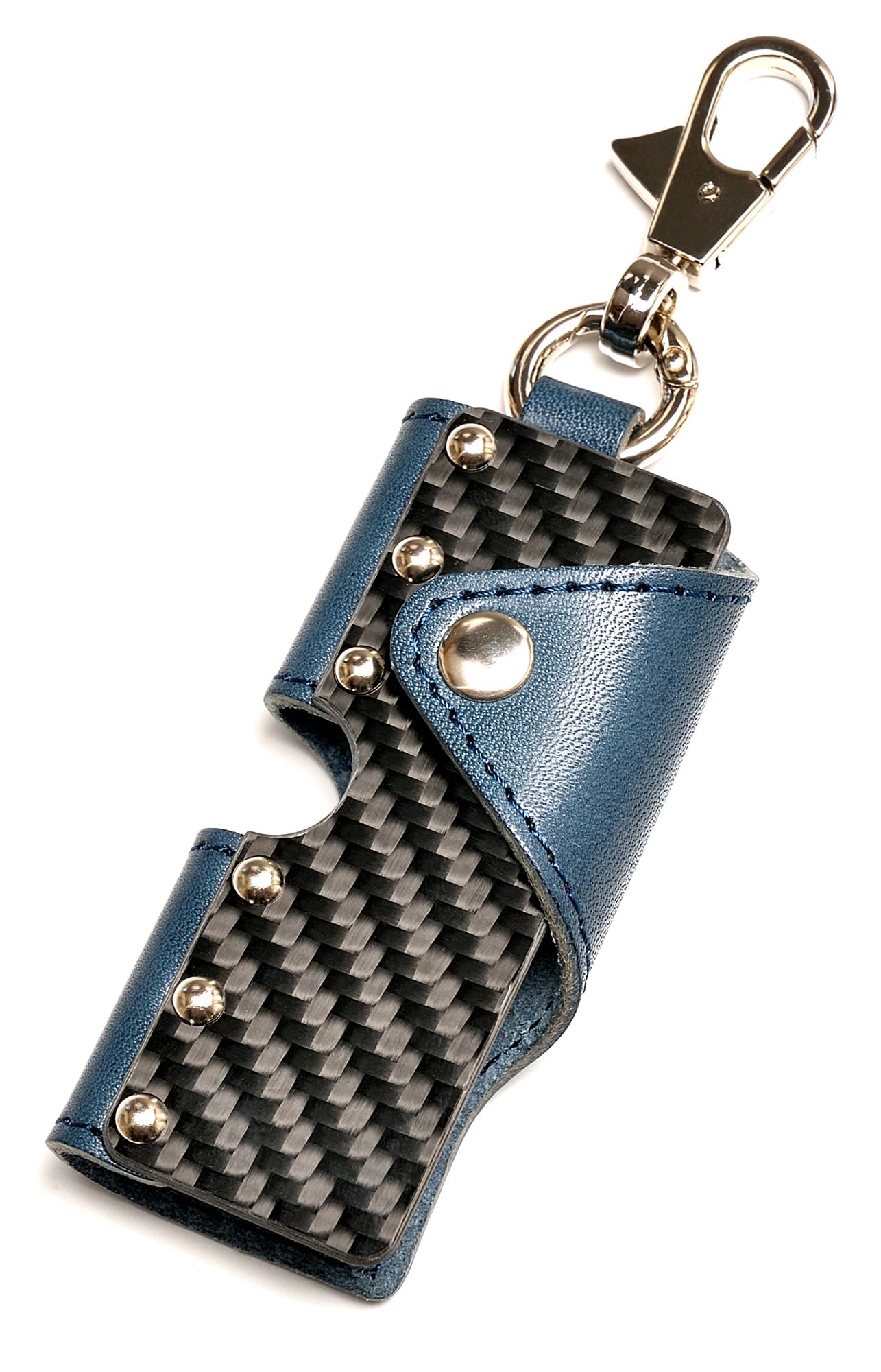 

SAMURAI Z1 Key Case Compact Leather Carbon Genuine Leather Car Bike Size Men s [Tochigi Present] (Small Navy) Темно-синій