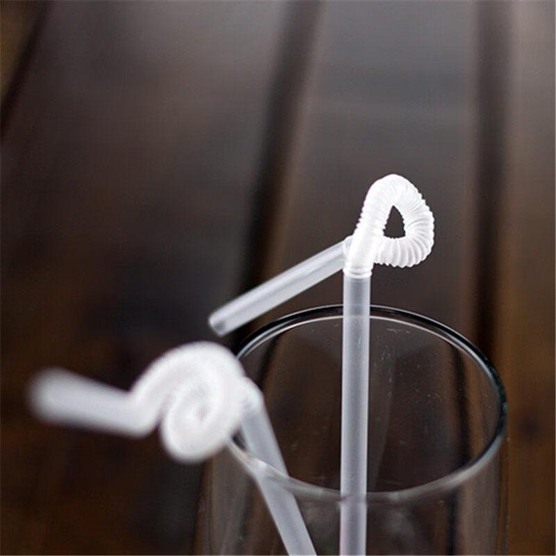 ZISIZ Disposable Plastic Art Straws