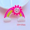 10 Stück Neue Niedliche Transparente Cartoon Regenbogen Serie PVC Flexibler Kleber Flache Rückseite DIY Scrapbook Verzierung Handy Basteldekoration
