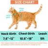 CUSOZWO Katzengeschirr und Leine Ausbruchschutz für Draußen Weiches Nylon Verstellbar Niedliches Katzengeschirr- und Leinen-Set mit AirTag-Halter für Kleine und