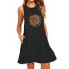 IHUASU Fashion Summer Spring Sleeveless V-Neck Casual Dresses