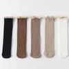 Warme Baby Baumwollsocken Frühling Herbst Rüschen Kniestrümpfe Prinzessin Kinder Strick Lange Strümpfe Kinder Lange Socke
