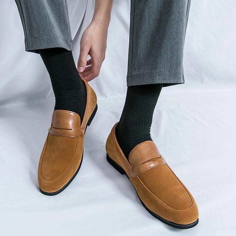Fashion Hot Selling Classic Men's Loafers Europe America Soft Soled Comfortable Flat Casual Shoes Office Commuting Men's Work Shoes