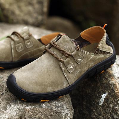 Comfortable Men Sneakers Artificial Leather Casual Men Shoes Outdoor Wear-Resistant Suede Walking Shoes Man Breathable Work Shoes