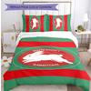 South Sydney Rabbit Printed 3PCS Bedding Set Soft Breathable Duvet Cover Pillowcases Set Washable Bedroom Decor Home Gift