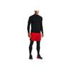 Under Armour Rush Series Solid High Collar Sports T-Shirt Men Tops Black 1366059-001