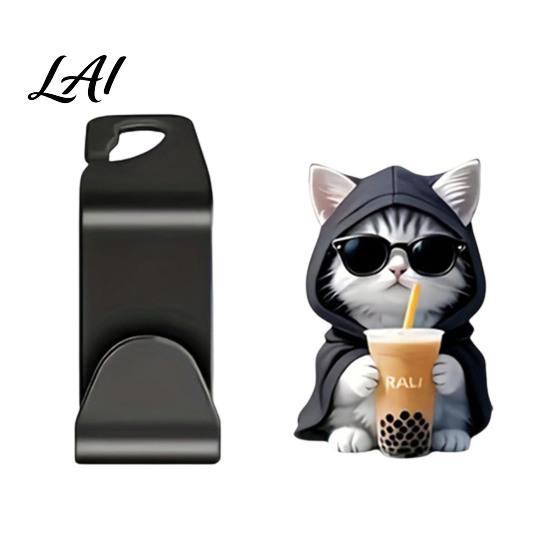 Universal Car Purse Hanger Seat Hook Cartoon Cat/Dog Pattern Decor Durable Load Bearing Acrylic Heavy Duty Hook Headrest Hanger Vehicle Interior