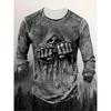 Neues Herren-Langarm-T-Shirt 3D-Druck