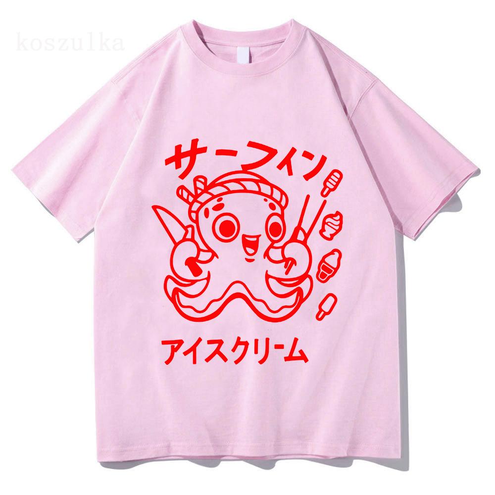 2025 Takoyaki Osaka Drunken Octopus Tshirt 2025 Funny UnisexWomen Clothing Retro Harajuku Clothes Unisex Cotton Tees Graphic T Shi