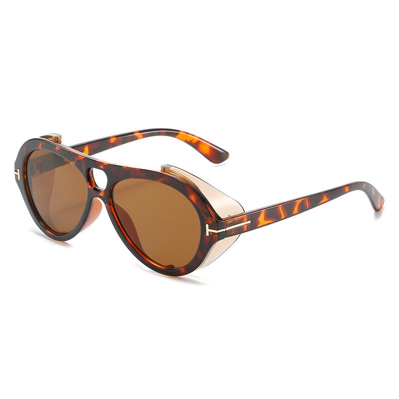 

Винтажные солнцезащитные очки-пилоты, женские роскошные желтые солнцезащитные очки с крутым щитком по бокам