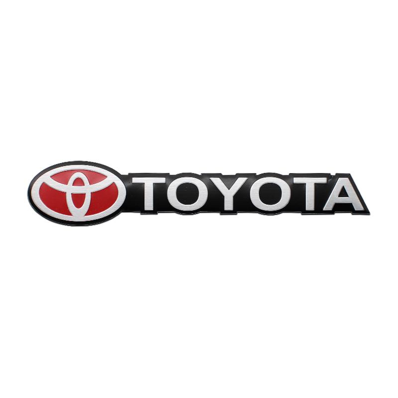 Car Styling 3D Aluminum Logo Stickers Decals For Toyota Hilux Aygo Yaris Corolla Rav4 CHR Auris Cruiser Badge Emblem Decoration