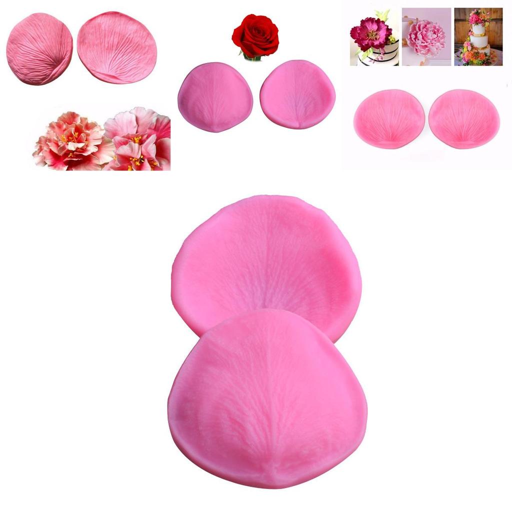 Flexible Silicone 3d Rose Petal Flower Veiner Mold Perfect For Gum Paste Art