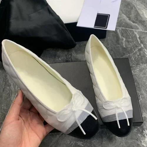 Mode Damen Schuhe 2025 Neue Damen Einzel Schuhe mit runder Spitze