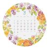 Midori 2025 Calendar Wall Hanging Round Country Time Wreath Pattern 31324006