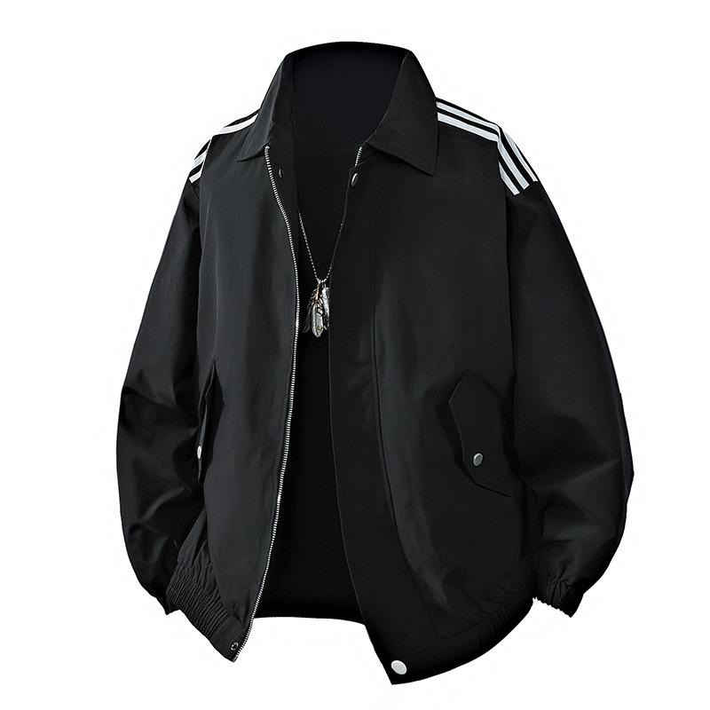 

Куртка Мужская Мода Прилив Мужская Повседневная Куртка Лацкан Куртка Застежка Рукав Страна Прилив Ветровка Мужская Подростковая Рот Дышащая Рабочая Повседневная Куртка 4XL