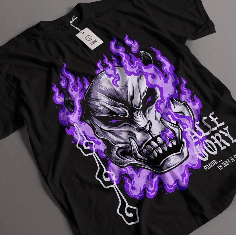 Anime Jujutsu Kaisen Panda Black T Shirt Size S 4xl S