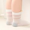 Cute Baby Summer Mesh Socks Fashion Tripe Boy Girl Thin Breathable Short Socks 0-5 Years Kids Cotton Socks