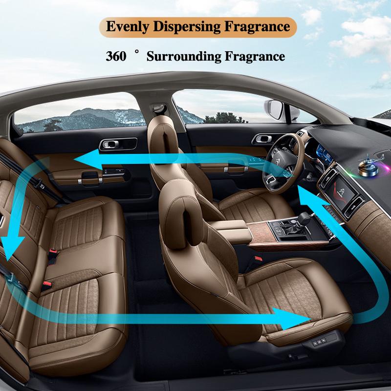 Helicopter Solar Car Air Freshener Propeller Rotating Interior Accessories Flavoring Supplies Fighter Model Perfume Decoration