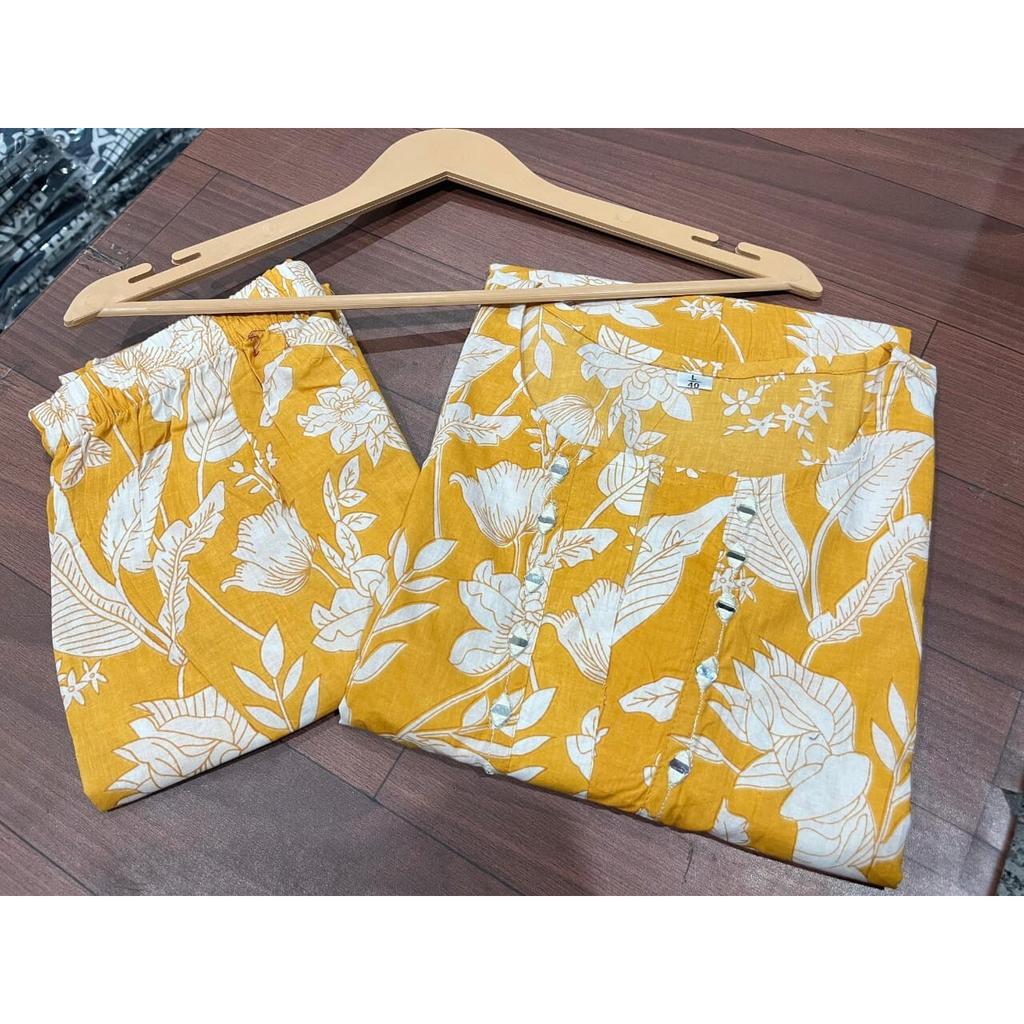 Women's Top Tunic Kurta Pant Cord Set Indian Designer Party Wear Kurti Dress VF-20228