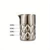 60ml Measuring Cup 304 Stainless Steel Wine Glass 2oz Grid Bar Measuring Cup Latte Cup with Graduated Bar Accessories