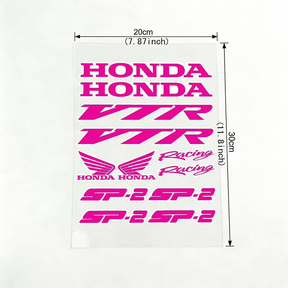 For HONDA VPR SP2 18 Colors Reflective Motorcycle Stickers Waterproof Vinyl Decals For Motorbike Helmet Fuel Tank Bike TP6