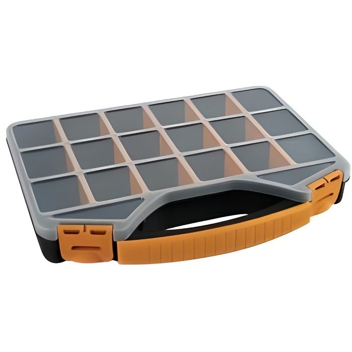Organiseur 18 - Velleman - 18 compartiments modulables - Dimensions 420x305x61mm