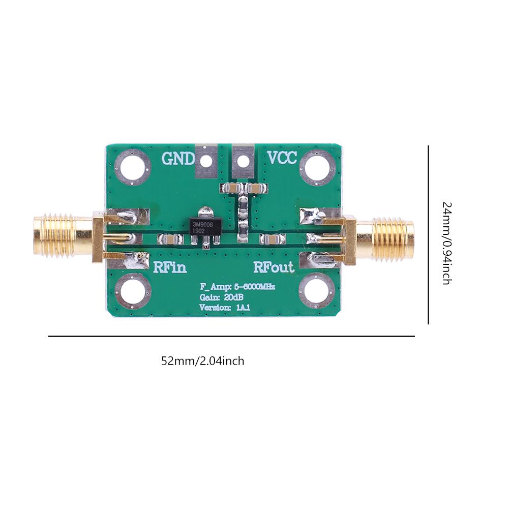20dB RF Amplifier Module Low Noise RF Wideband Amplifier Board LNA 5-3500MHz Gain Broadband Module DC 3.3-6V