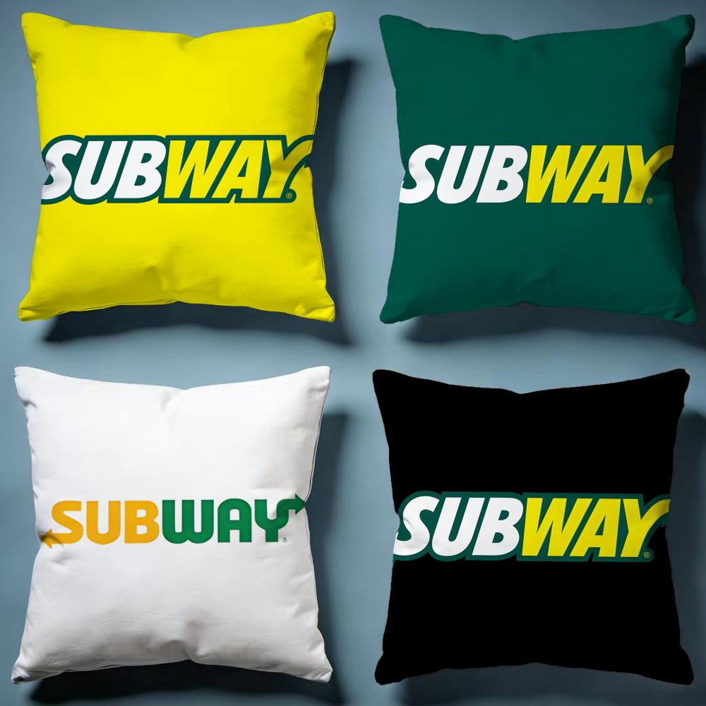 Hot SSubwaying Cushion Cover Soft Decorative Pillow Case Suitable for Bedroom Sofa Car Travel Use