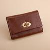 New Women's High-Capacity Bi-Fold Leather Wallet with Multi-Card Slots and Coin Purse