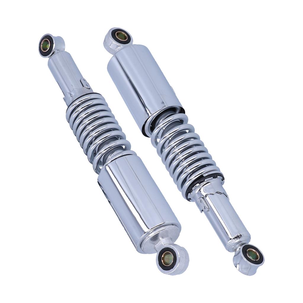 Pair of 12.5in Motorcycle Shocks Absorber Stainless Steel Damper Fit for 125cc 150cc 200cc