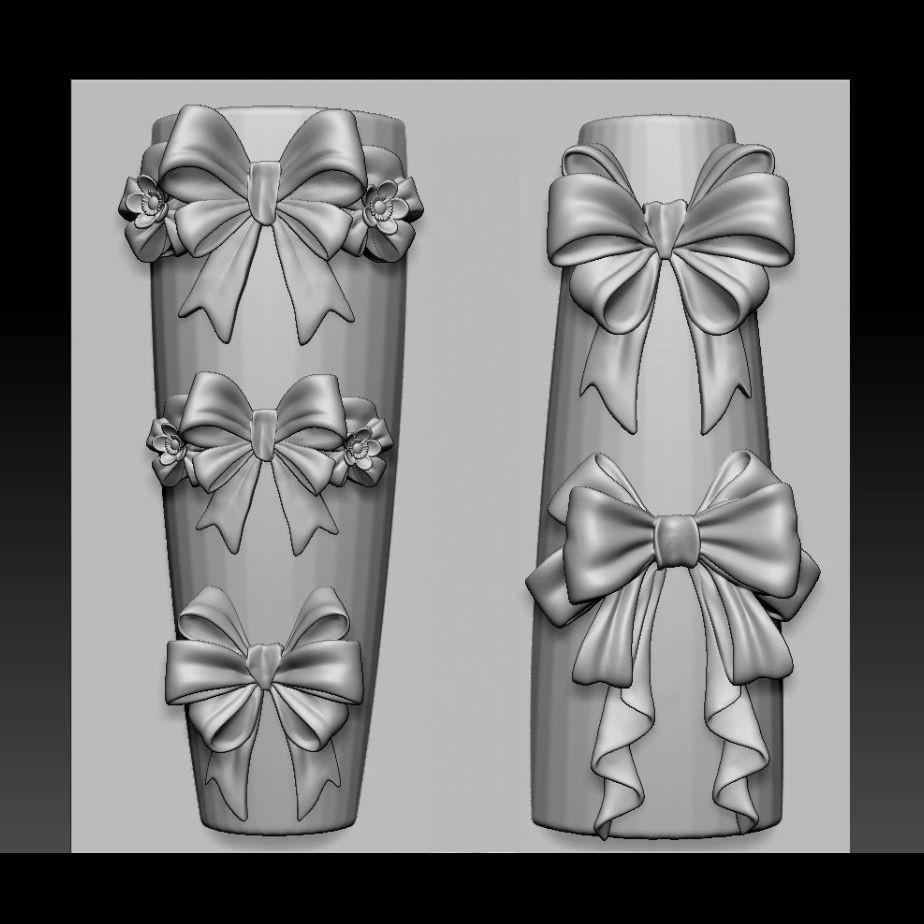 High Transparency 3D Silicone Bow Mold for Nail Art