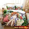 3D Anime Higurashi When They Cry Bedding Set Printed single Comforter Quilt Duvet Cover Pillow Case 3 Pieces Set Kids Adult Size