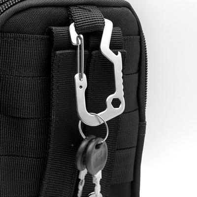 Ouvre-bouteille porte-clés compact Durable en acier inoxydable Ouvre-bière pratique Ouvre-bouteille pratique pour les activités de plein air