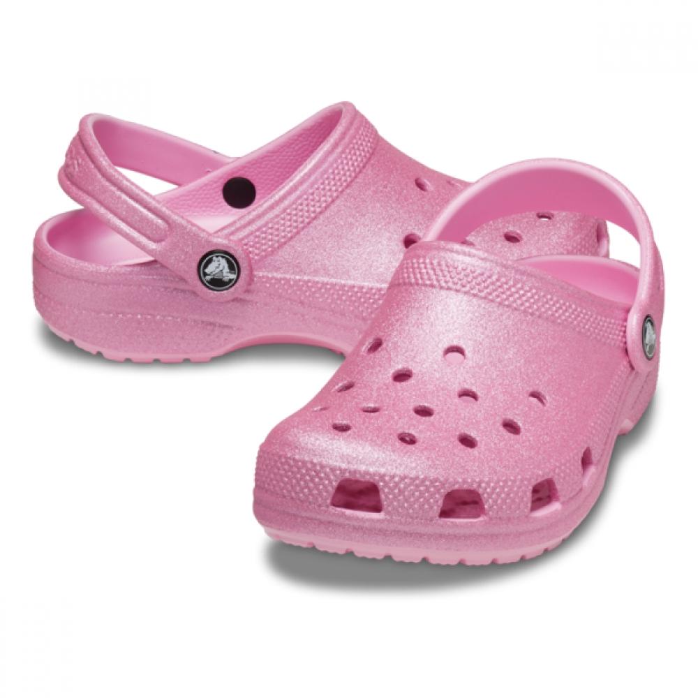 

Crocs Kids Classic Glitter Clog Pink 206993 6xe J3(220)