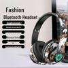 Graffiti Luminous Bluetooth Earphones: Noise-Cancelling Wireless Sports Headset Compatible with Mobile Phones P35