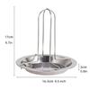 Non-stick Stainless Steel Chicken Grill Stand Food-Grade Roaster Stand With Drip Pan For Chicken Chicken Holder For Oven New