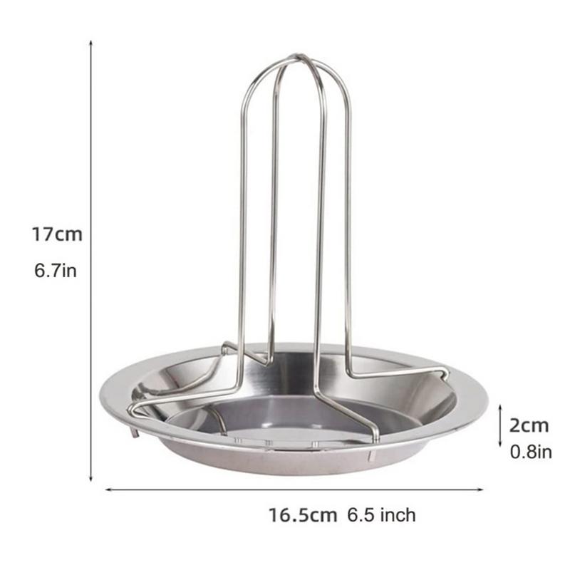 Non-stick Stainless Steel Chicken Grill Stand Food-Grade Roaster Stand With Drip Pan For Chicken Chicken Holder For Oven New