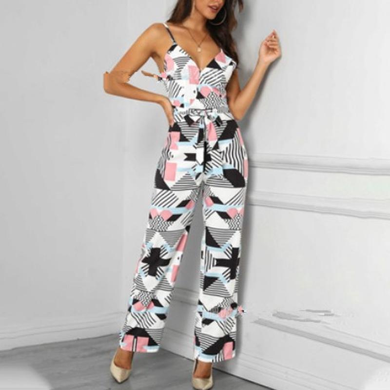 

Женский комбинезон с широкими бретелями на ногах, женский летний праздничный комбинезон-кюлоты 5XL розовый