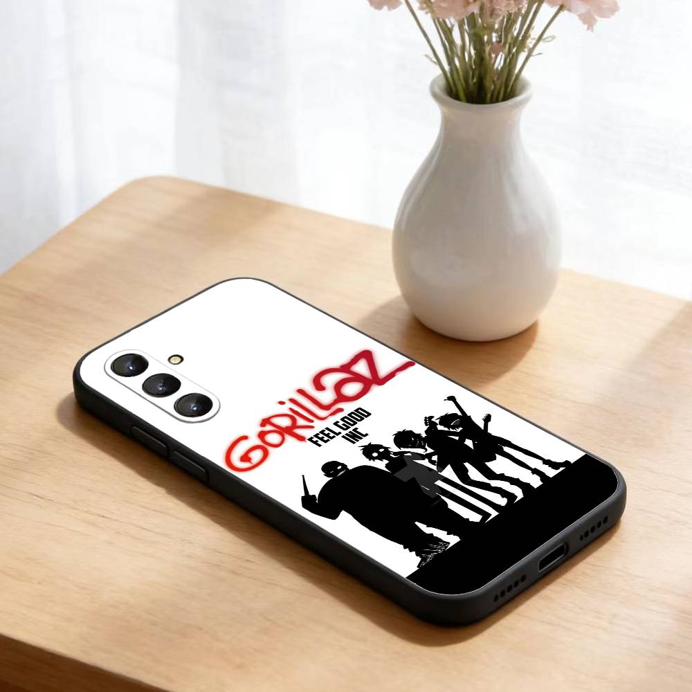 Comic R-Rock Band G-gorillaz Phone Case For Samsung Galaxy A73,A21s,A22,A31,A52,A53,A71,A41Soft Black Shell