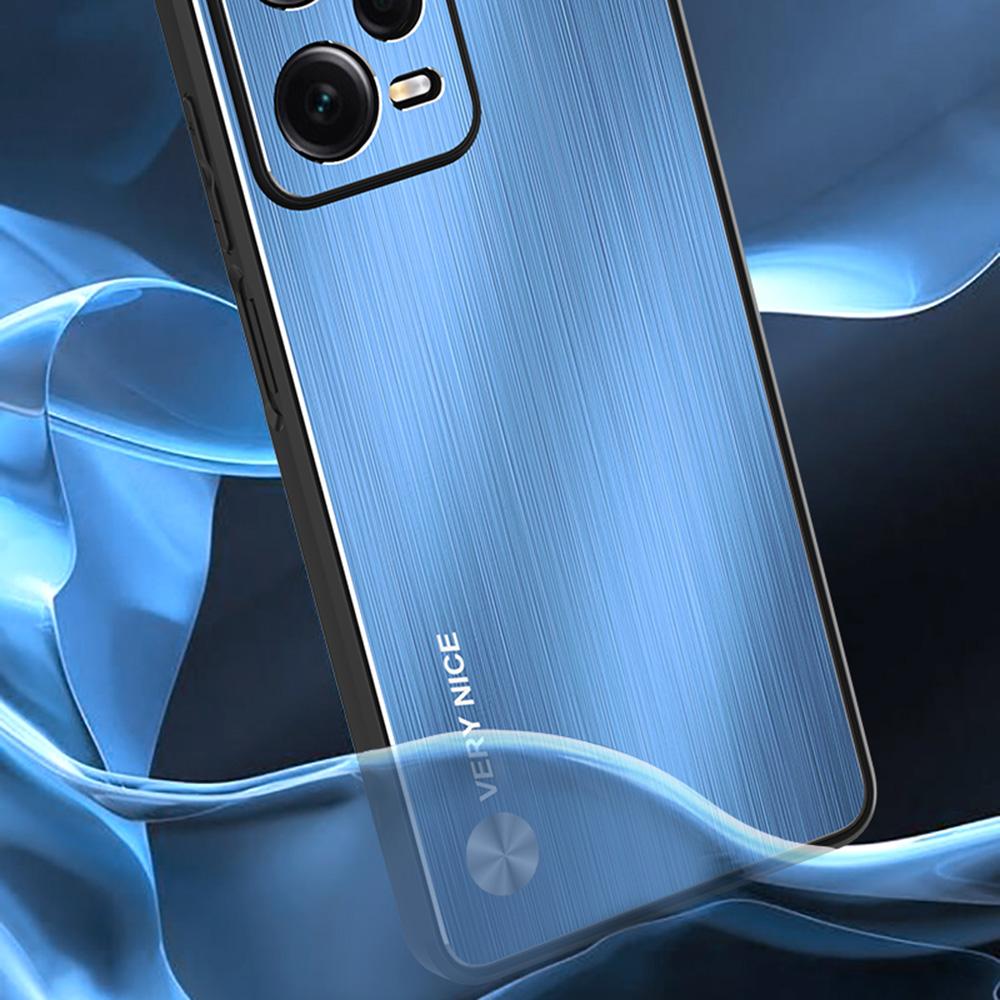 Για Xiaomi Redmi Note 12 Pro+ 5G Θήκη Τηλεφώνου TPU Μπροστινός Προφυλακτήρας Κράμα Αλουμινίου Πίσω Βουρτσισμένη Θήκη Τηλεφώνου