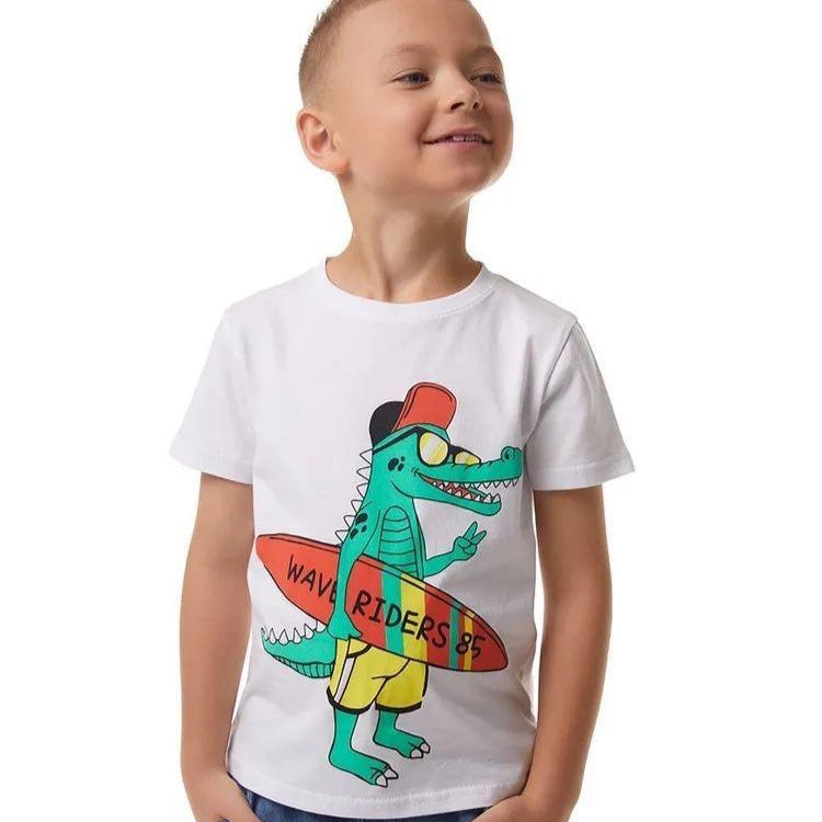 Summer Cotton Casual Kids' Graphic Tee - Comfortable, Sweat-Absorbent Short Sleeve T-Shirt