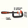 2pcs Industrial C-Clamp with Nylon Pads Heavy Duty Woodworking Fast Clamp for Welding DIY Assembly