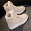 Snow boots for women, new winter cotton shoes, velvet thickened soles, student warm Martin boots ins medium boots