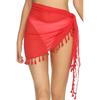 with Tassels Women's Short Sarongs Sexy Cover Ups Bathing Suit New Swim Skirt  for Women Girls