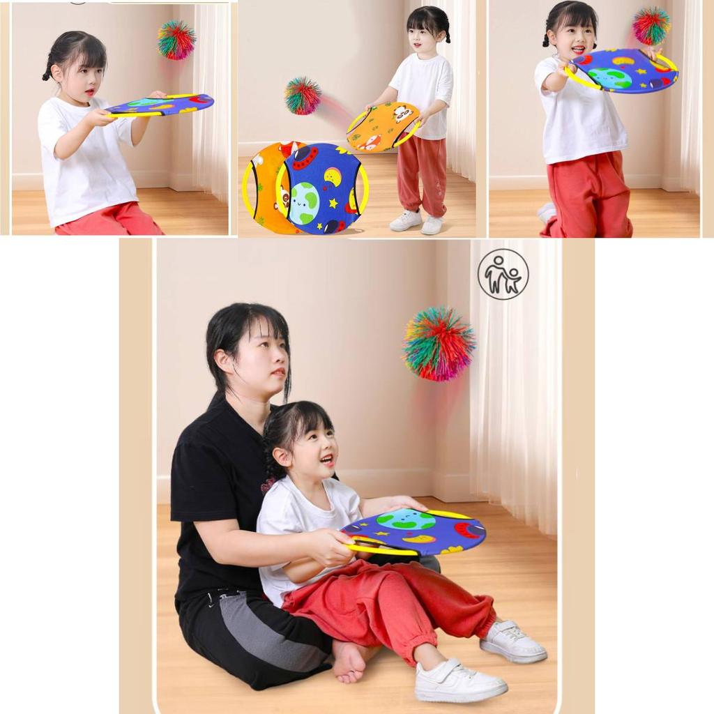 Versatile Children's Sensory Training Bouncing Ring Catch Ball For Fun Parent-child Play