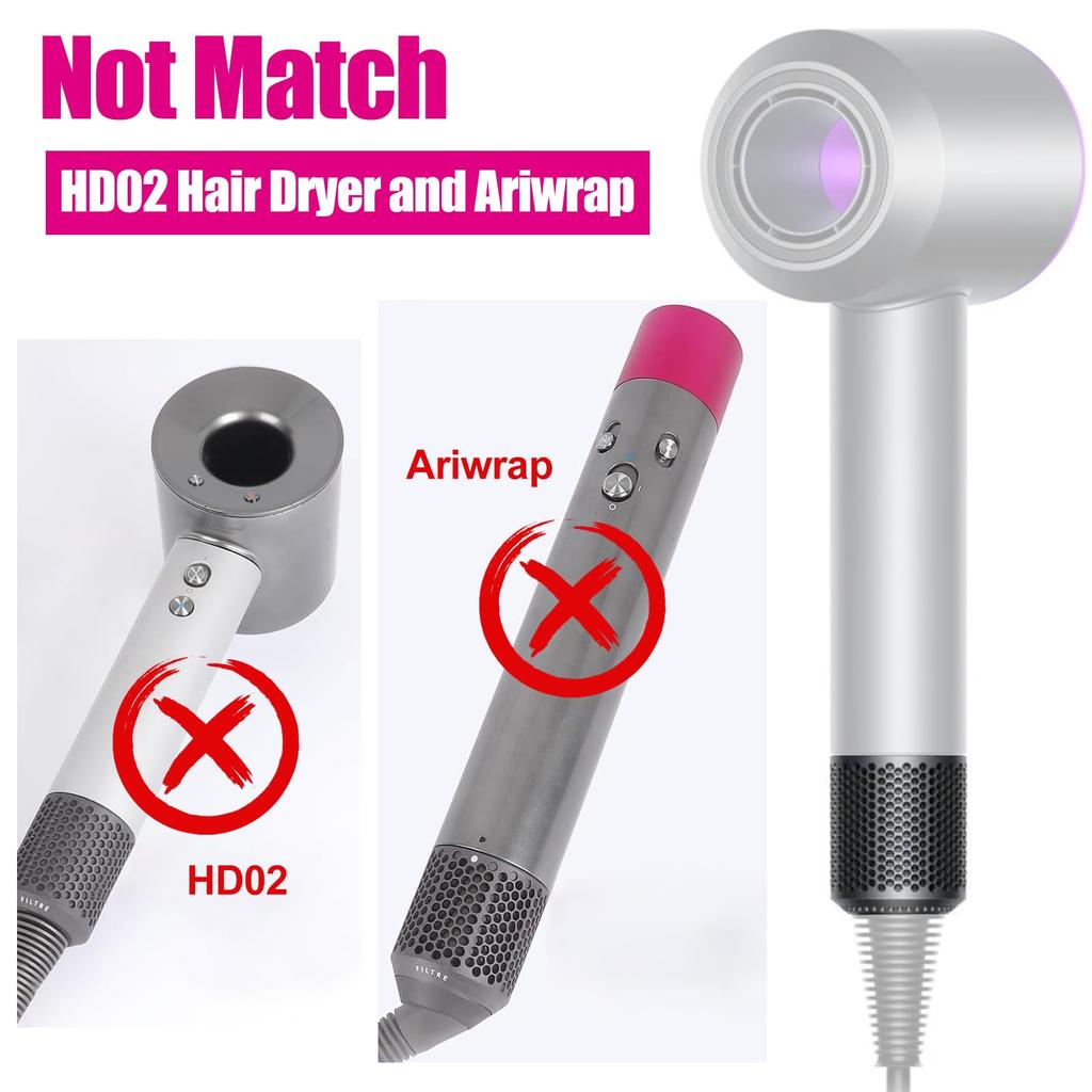 Hair Dryer Outer Filter Cover for and HD15 Strainer Filter Opening Design HD01, HD03, HD08, Accessories, Moisture-Proof Net,