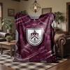 Burnley Football Print Flannel Blanket Soft Warm Sofa Bed Throw Blanket For Home Office Bedroom